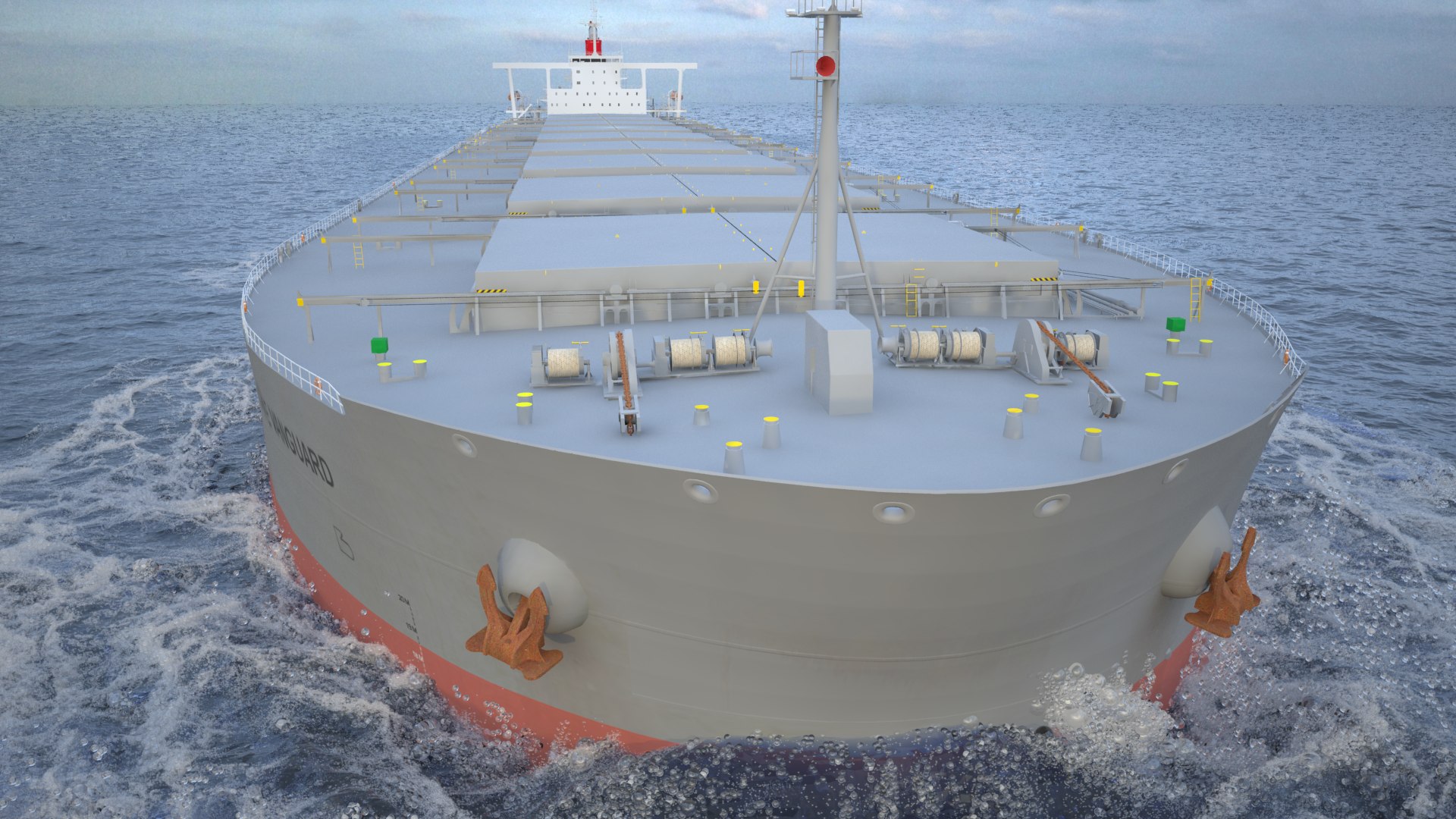 3d Bulk Carrier Ship Cargo Model
