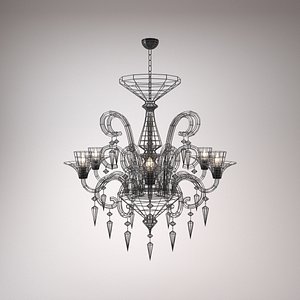 obj modern chandelier - light