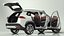 Vehicle Crossover Generic White Color Rigged