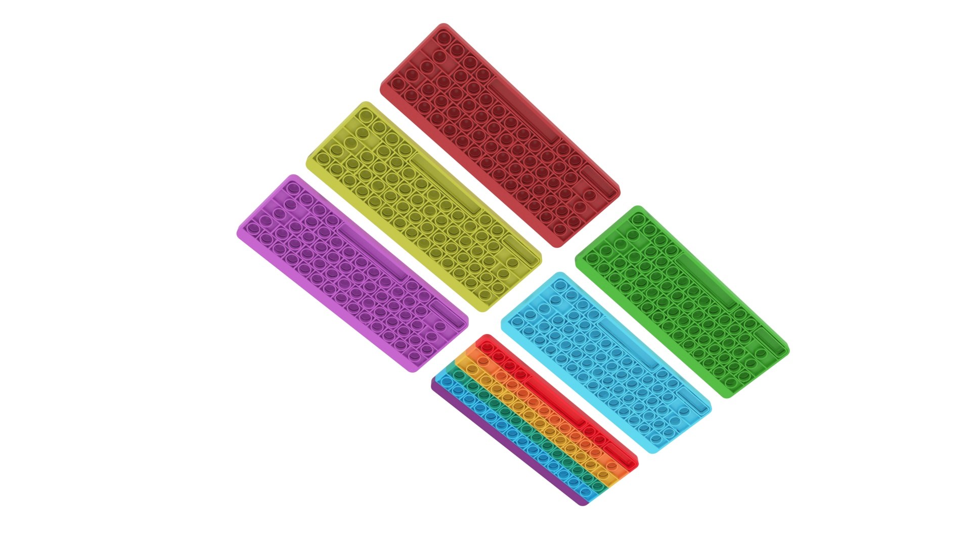 Keyboard Pop It Fidget Toys Set 3D Model - TurboSquid 1769736
