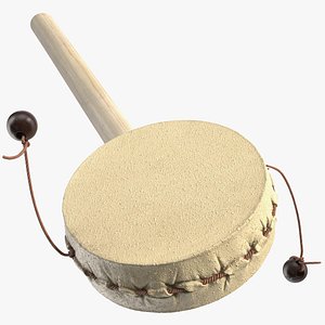 vintage handheld pellet drum 3D model