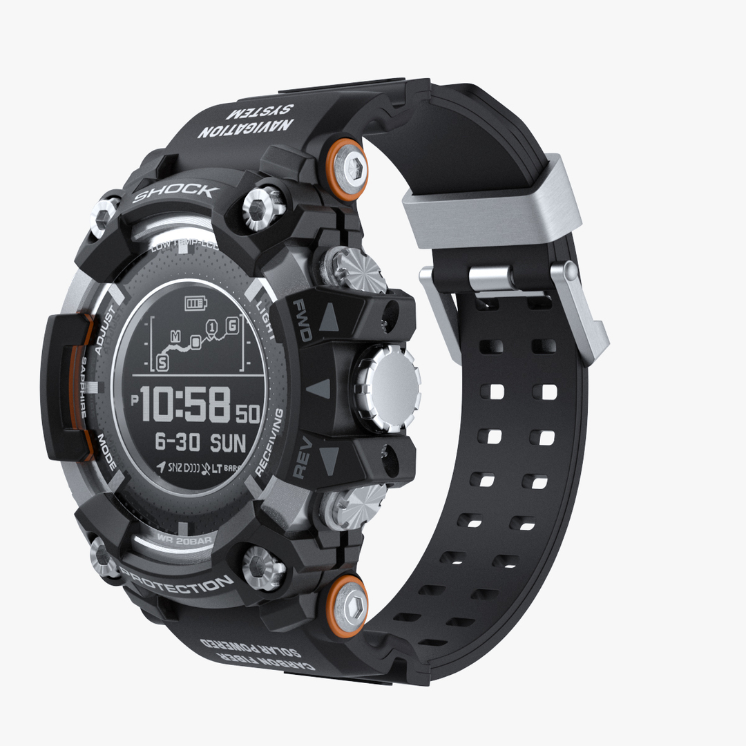 Sport watch shock resistant top