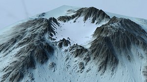 snow mountain obj