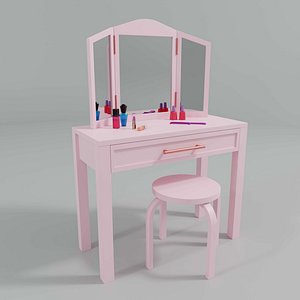 Toy - Kid Vanity Table and Stool