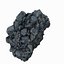Realistic Stone Debris Asphalt Piece Carvão Preto