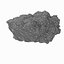 Realistic Stone Debris Asphalt Piece Carvão Preto