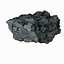 Realistic Stone Debris Asphalt Piece Carvão Preto
