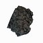 Realistic Stone Debris Asphalt Piece Carvão Preto