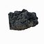 Realistic Stone Debris Asphalt Piece Carvão Preto