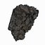 Realistic Stone Debris Asphalt Piece Carvão Preto