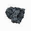 Realistic Stone Debris Asphalt Piece Carvão Preto