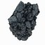 Realistic Stone Debris Asphalt Piece Carvão Preto