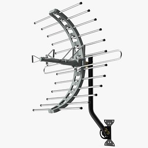 UHF with VHF Dipoles Long Range TV Antenna