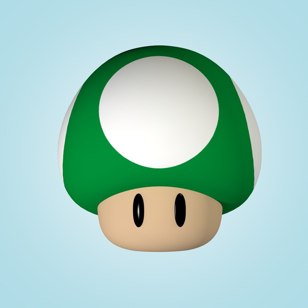 cinema4d super mario green mushroom