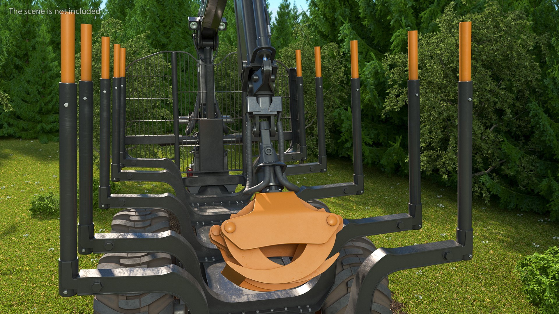 Log Loader Trailer Rigged 3D model - TurboSquid 1902487
