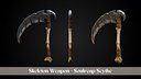 Stylized Skeleton Weapon - Soulreap Scythe low-poly 3d model