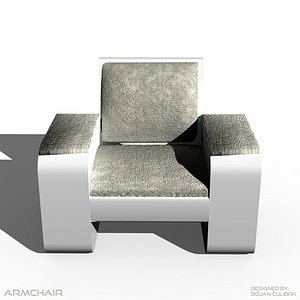 modern armchair bed bench sofa 3d model