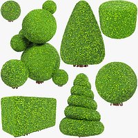 Stylized Bushes Collection V4