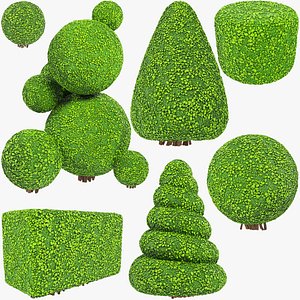 Stylized Bushes Collection V4