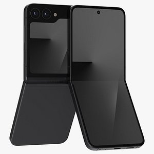Samsung Galaxy Z Flip 7 FE Black 3D model