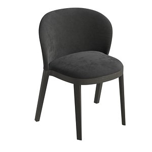 3D Potocco fabric chair without armrests trousse hug