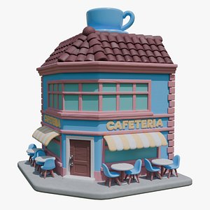 Low Poly Cafeteria
