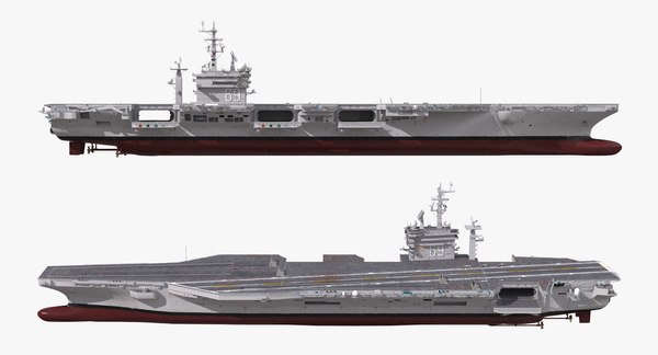 3d model uss dwight d eisenhower