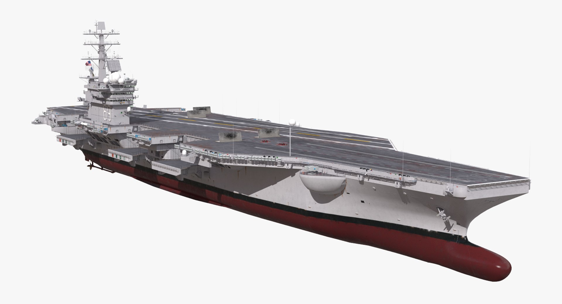 3d model uss dwight d eisenhower