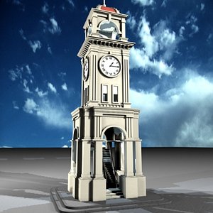 clock tower 3d model