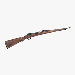 3D Old style weapon long rifle