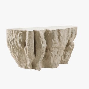 3D Palecek Camilla Fossilized Clam Console
