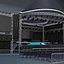 3D concert stage details lights model