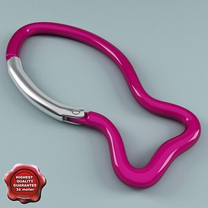 carabine spring hook v2 3d model