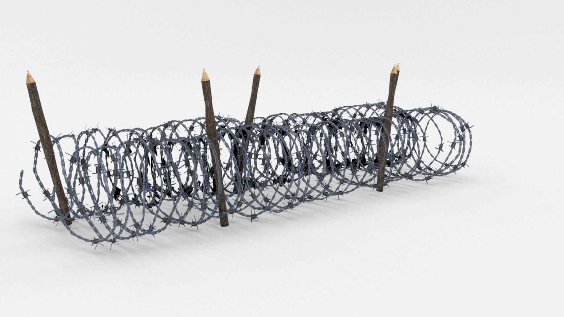 3D barb wire obstacle - TurboSquid 1191709