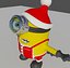 christmas minion 3d model
