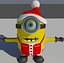 christmas minion 3d model