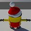 christmas minion 3d model