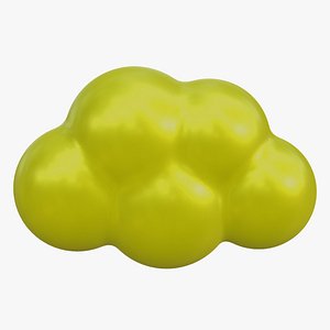 3D Yellow Cloud