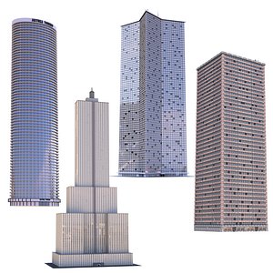 skyscraper building architecture model