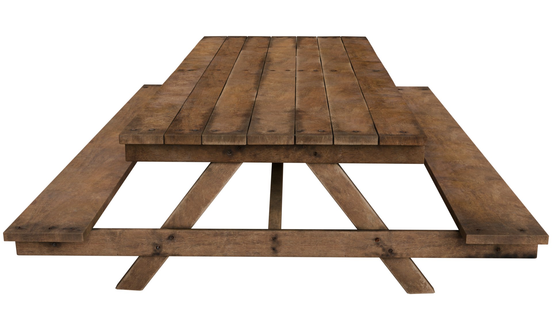3D Picnic Table Model - TurboSquid 2236142