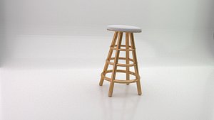 3D modern bar stool model