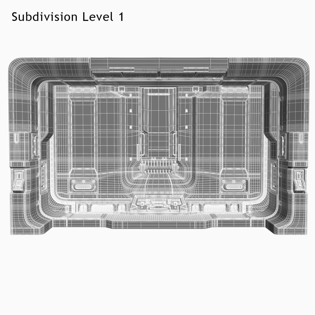 3d model of science fiction door https://p.turbosquid.com/ts-thumb/6Y/70310h/7xmyebe5/3dsmaxwire_subdivision01/jpg/1431208425/1920x1080/fit_q87/67a2aff296cfa4d26d5e63db348e889445efee59/3dsmaxwire_subdivision01.jpg