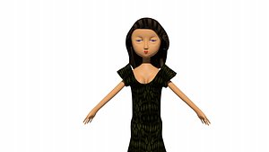 3D woman dress