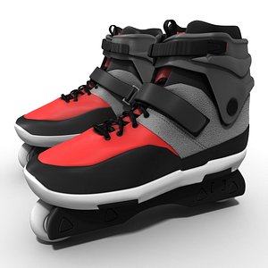 3d roller blades model
