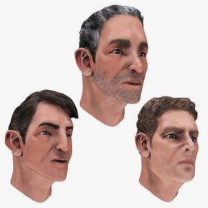 3D male head model