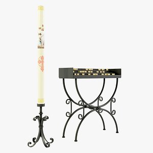 3D Candle Holder model