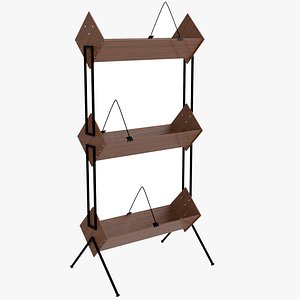 3D Books Record Storage Stand model