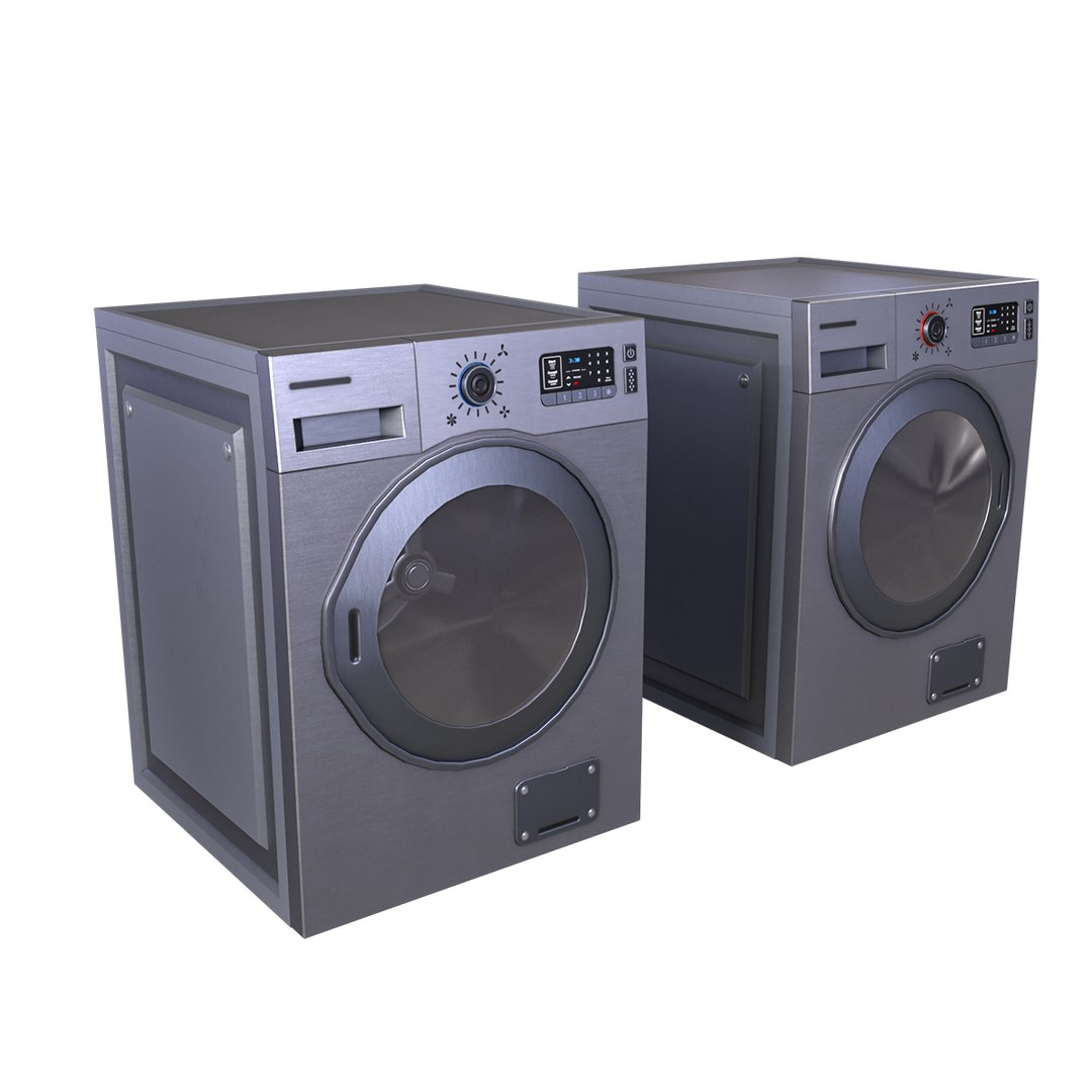 Washer Dryer 3D Model - TurboSquid 2225991