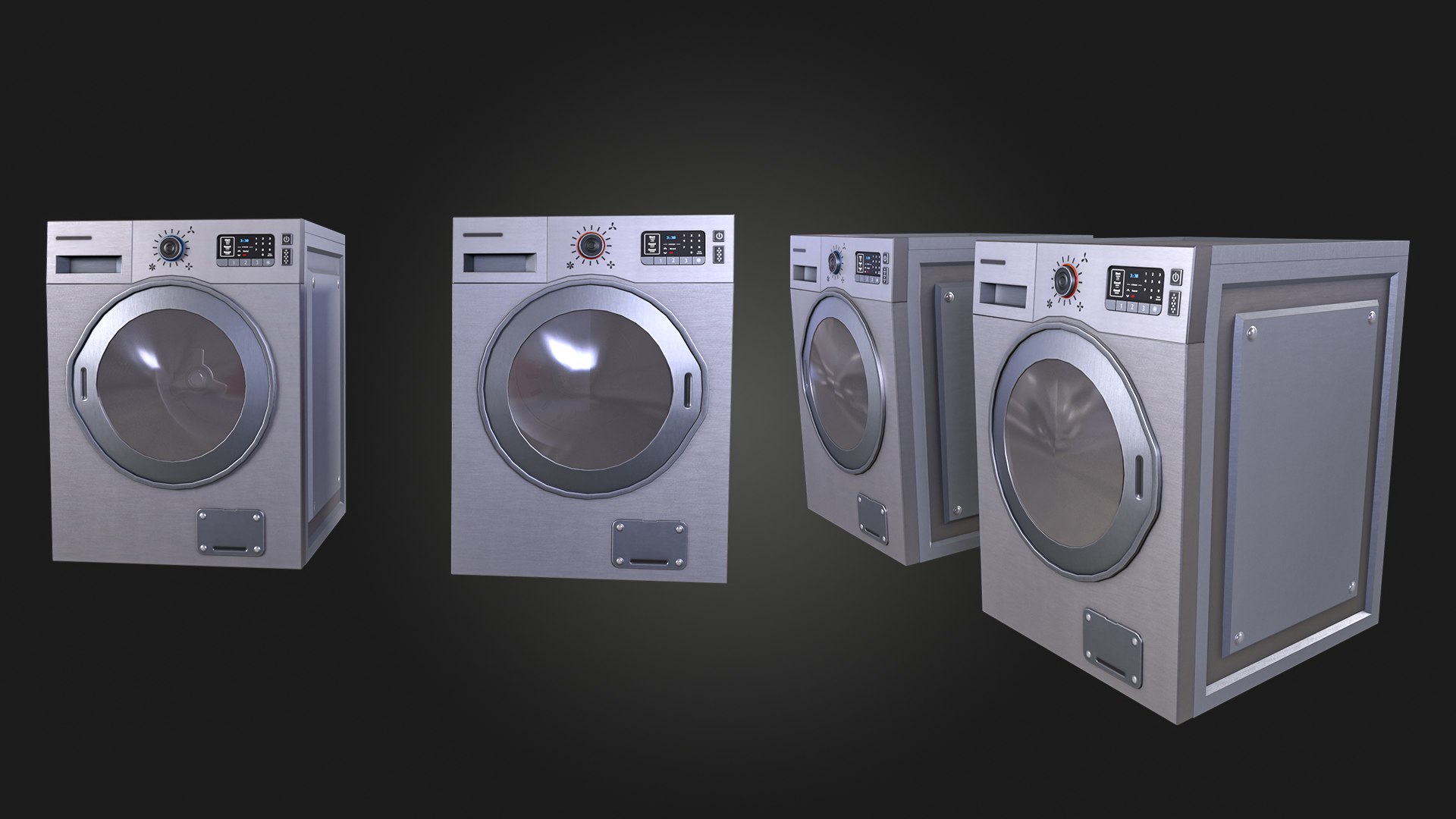 Washer Dryer 3D Model - TurboSquid 2225991