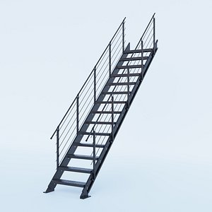 Steel Stair 3D